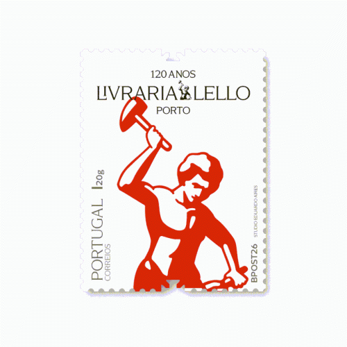 Emissão Filatélica 120 Anos Livraria Lello