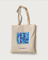 TOTEBAG AZUL MACEDO CANNATÀ X LIVRARIA LELLO